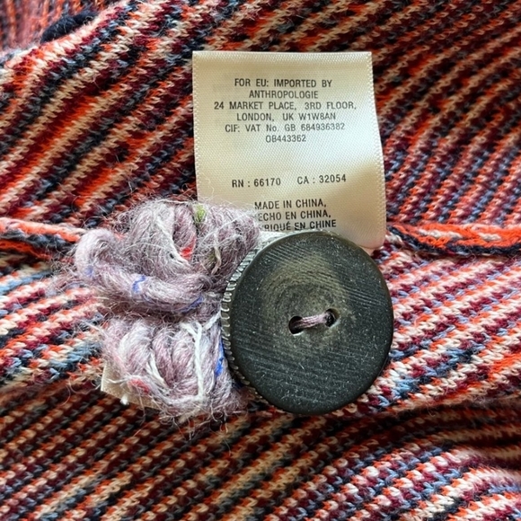 Anthropologie Sleeping on Snow Foret Embroidered Boho Long Sweater Cardigan Coat - Picture 12 of 16